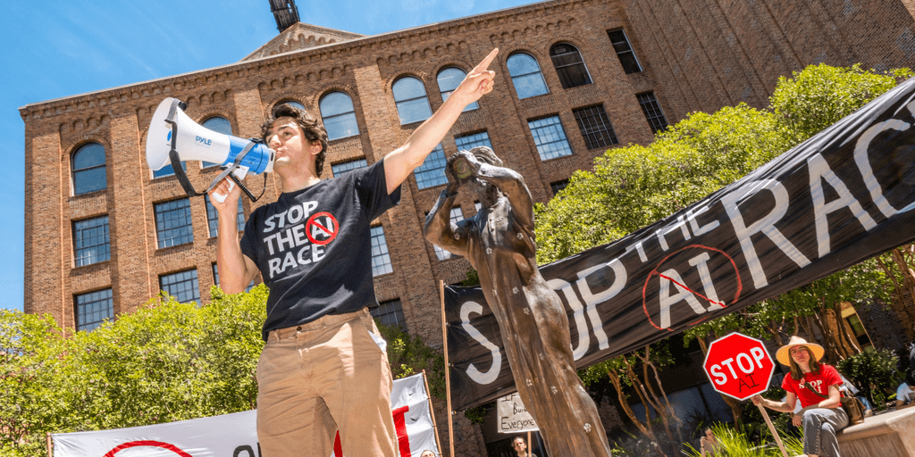 Protesters March on OpenAI, Anthropic, and Google DeepMind Demanding AI Development Pause