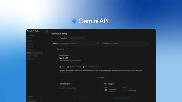 Prepay for the Gemini API to get more control over your spend